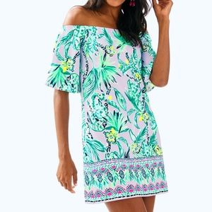 🌸 Lilly Pulitzer Fawcett Off-The-Shoulder Dress